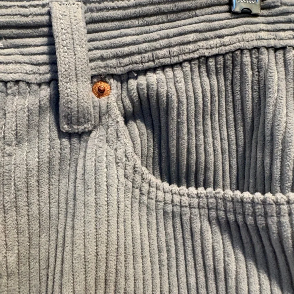 Levi's 512 Slim Taper Corduroy Pants 32x29 (Tag 32x30) Light Blue Wide Wale Y2K
